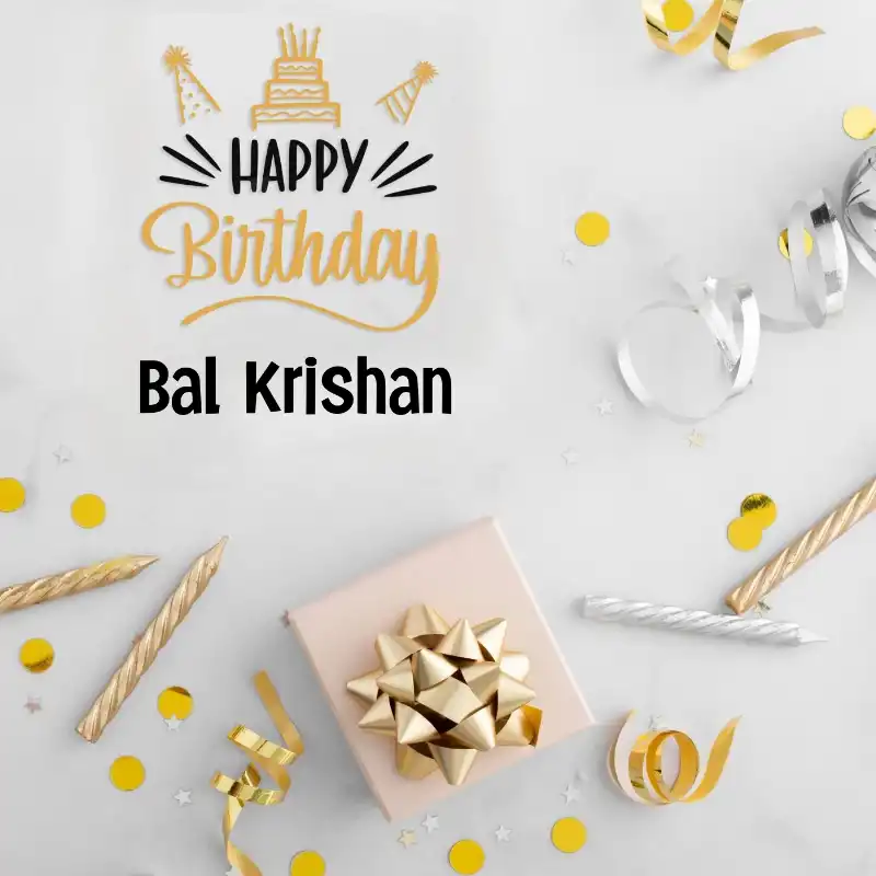 Happy Birthday Bal Krishan Golden Assortment Card